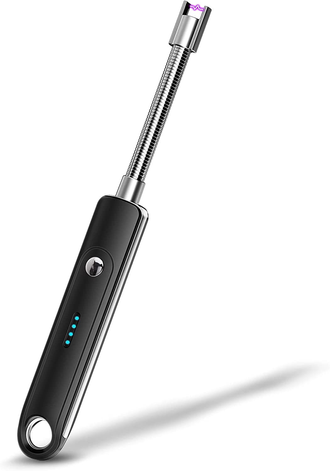 Mechero de arco eléctrico USB recargable, encendedor largo de cocina para  el hogar, 360 °, vela