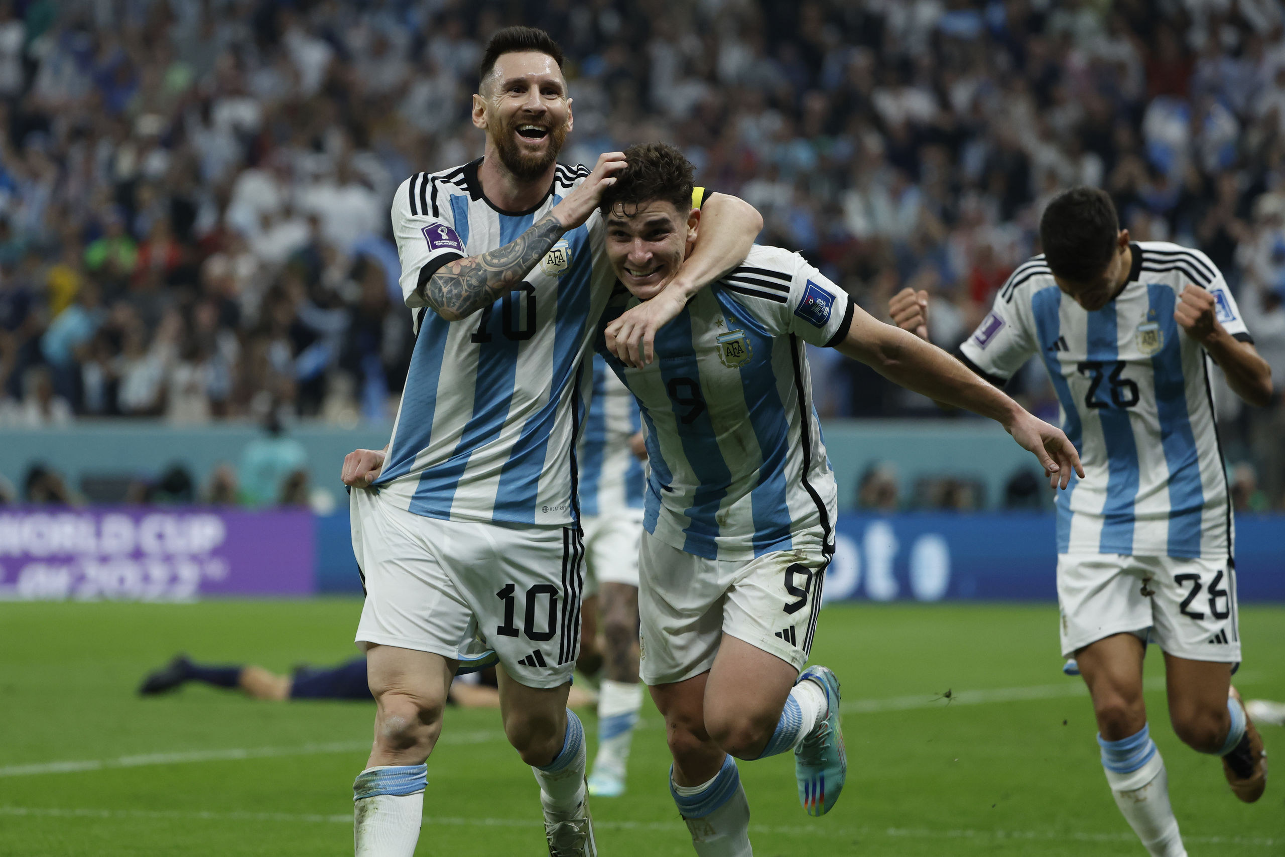 La sociedad Messi-Julián Álvarez aplasta a Croacia y mete a Argentina en la final del Mundial (3-0)