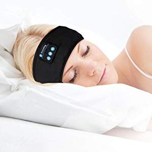 Auriculares inalámbricos planos para dormir, cascos impermeables