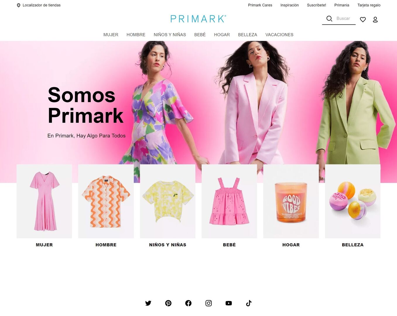 Hacer Decisión repollo Primark lanza su nueva página web en España - Libre Mercado