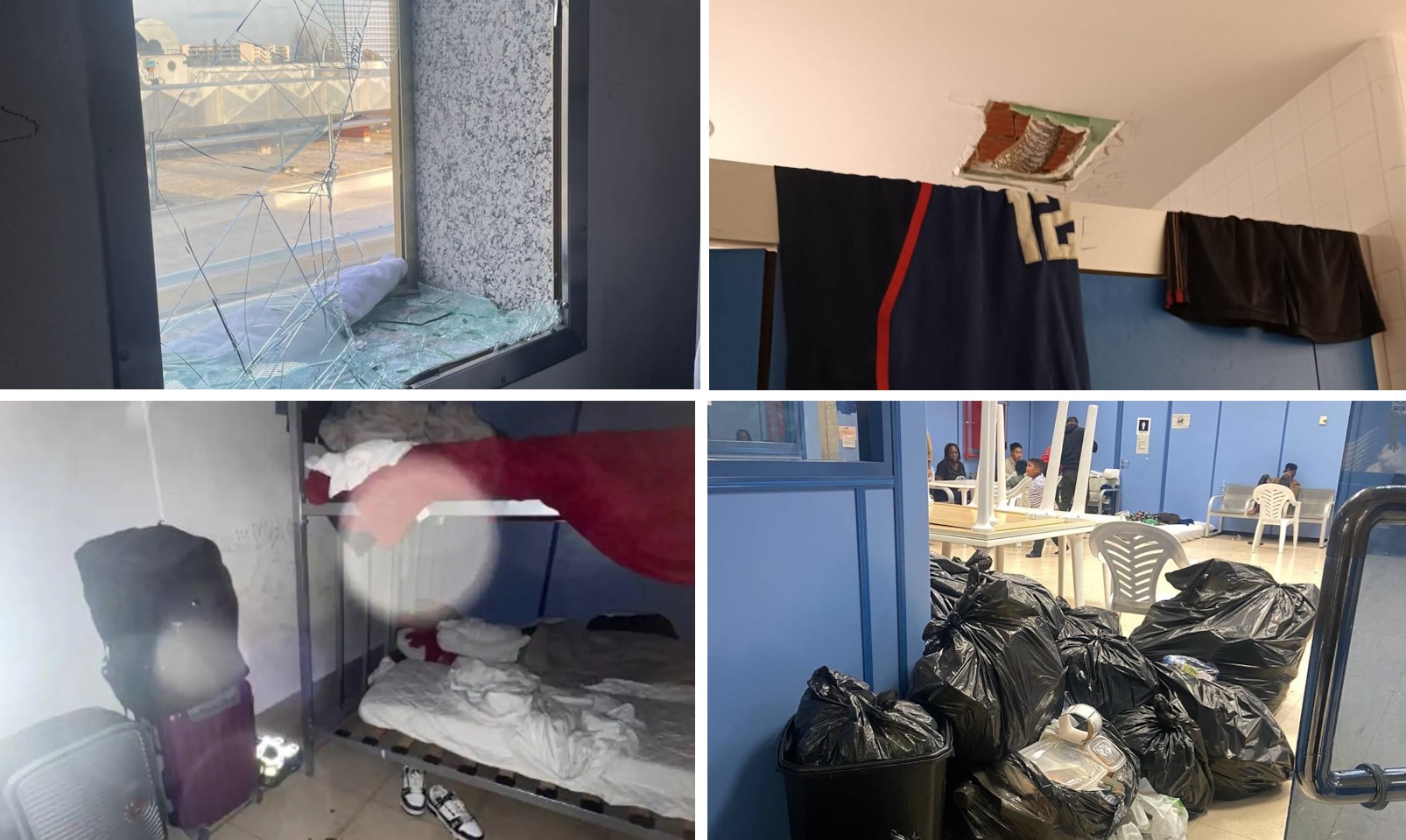 AENA e Interior mantienen sin sellar los puntos de fuga de las salas de asilo del aeropuerto de  Barajas