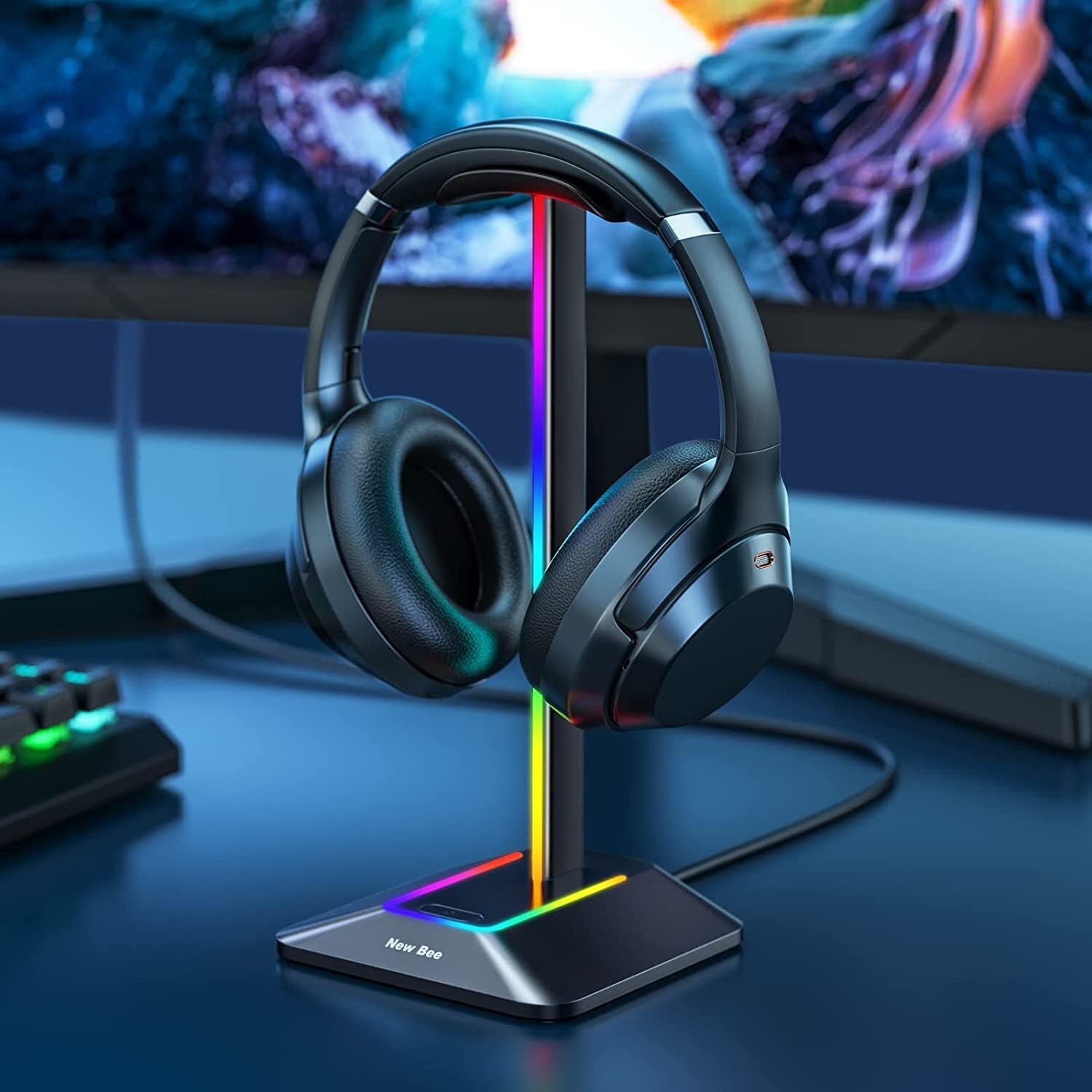 Auriculares Gaming 7,1 canales 3,5mm/USB con cable auriculares RGB