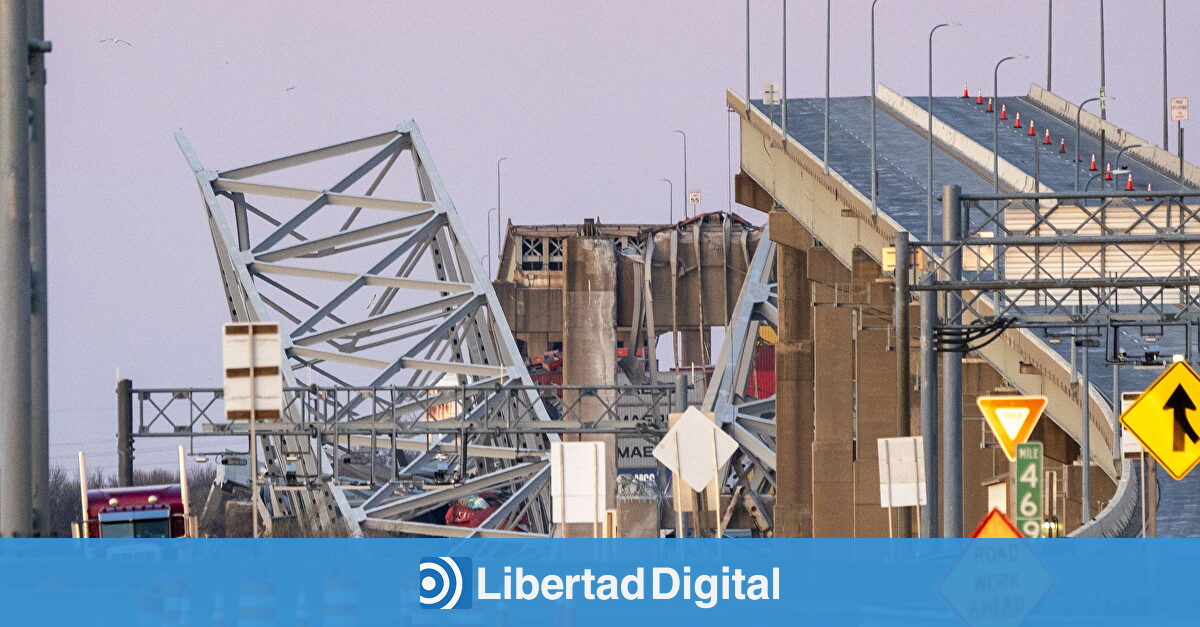 Así ha quedado el puente Francis Scott Key de Baltimore tras el