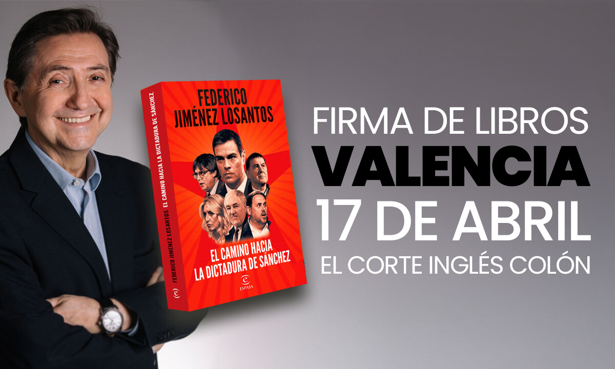 Federico Jiménez Losantos firma su nuevo libro en Valencia
