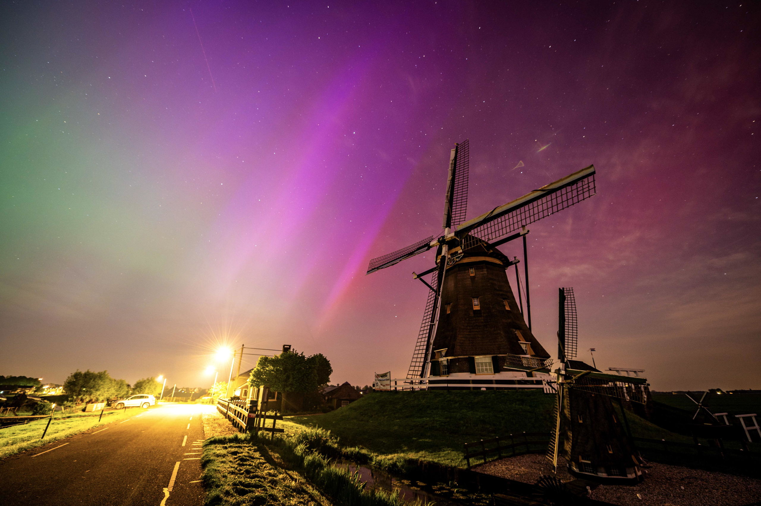 tormenta solar aurora boreal hoy