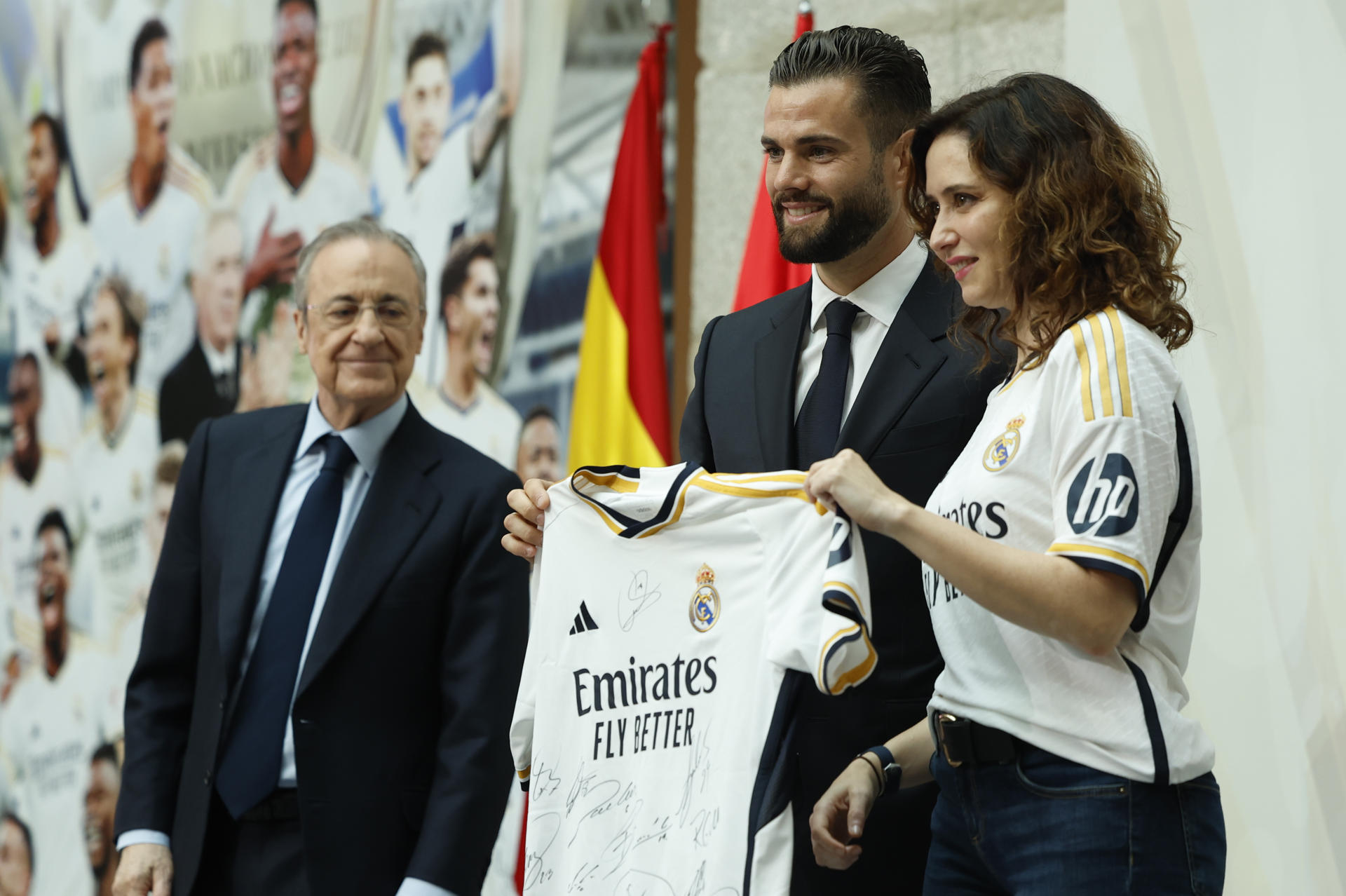 El Real Madrid celebra la Liga: Ayuso, orgullosa madridista