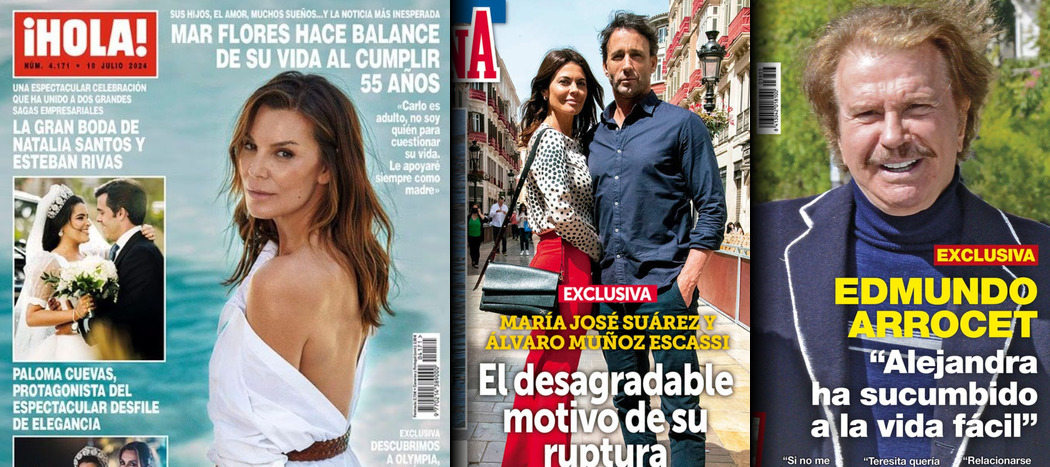 Las revistas apuntan a los motivos de la ruptura de María José Suárez y Escassi, pero no disparan
