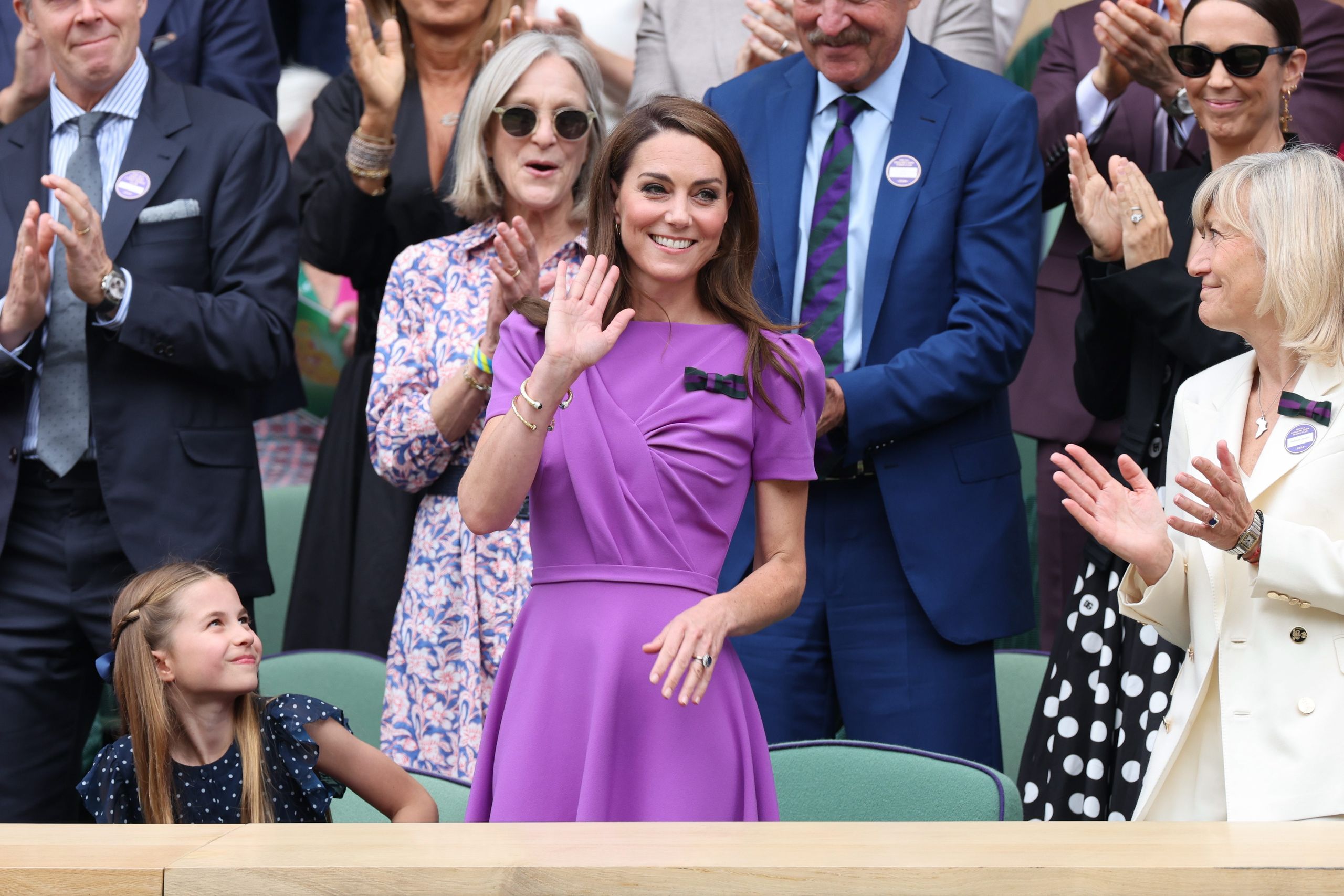 Kate Middleton reaparece en Wimbledon con su hija Charlotte para ver ganar a Alcaraz