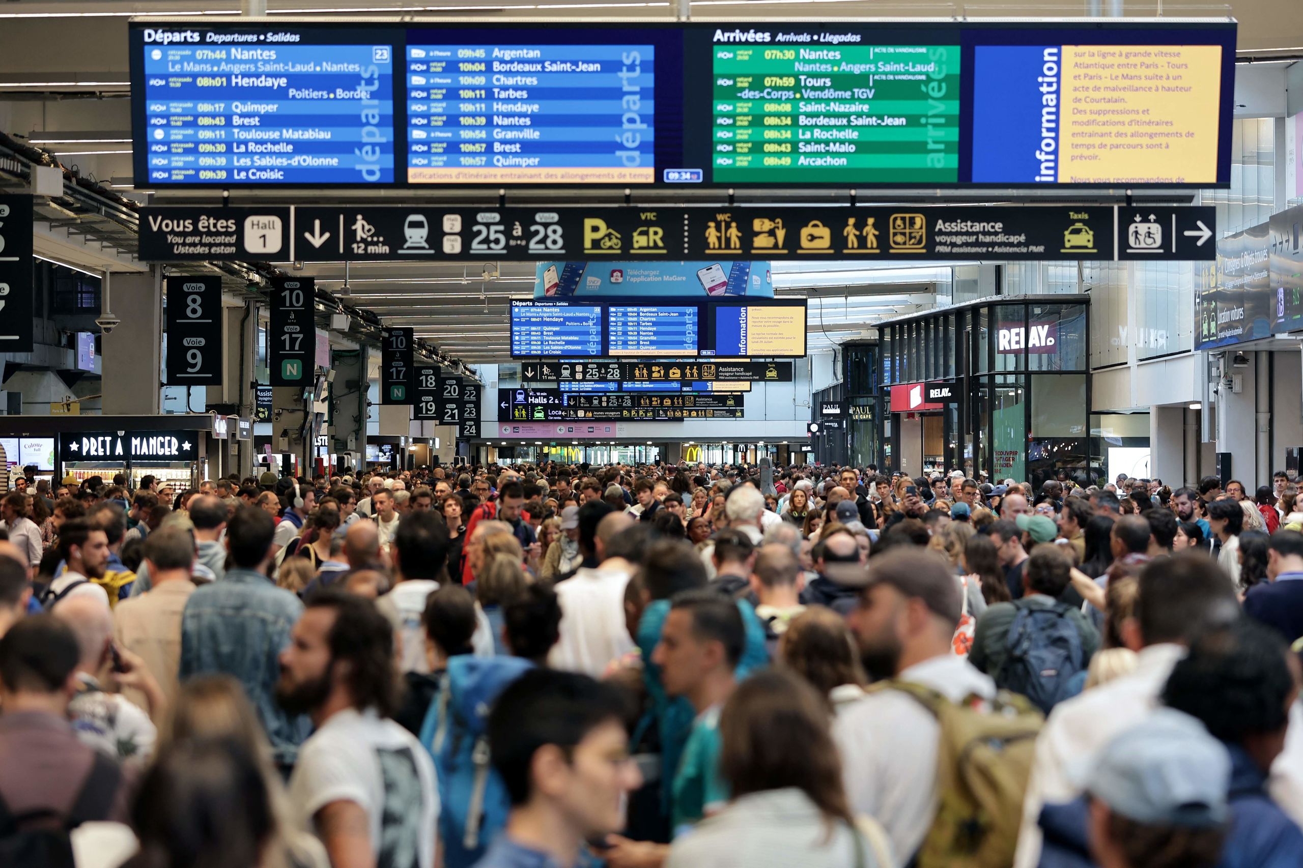Francia sufre un "ataque masivo" a sus trenes de alta velocidad en el día de inauguración de los JJOO