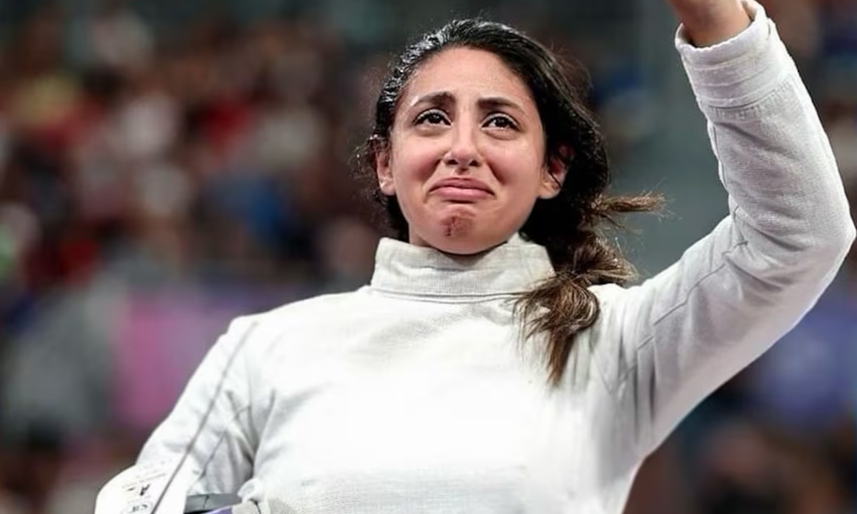 Nada Hafez, la esgrimista egipcia embarazada que llegó a los Juegos Olímpicos