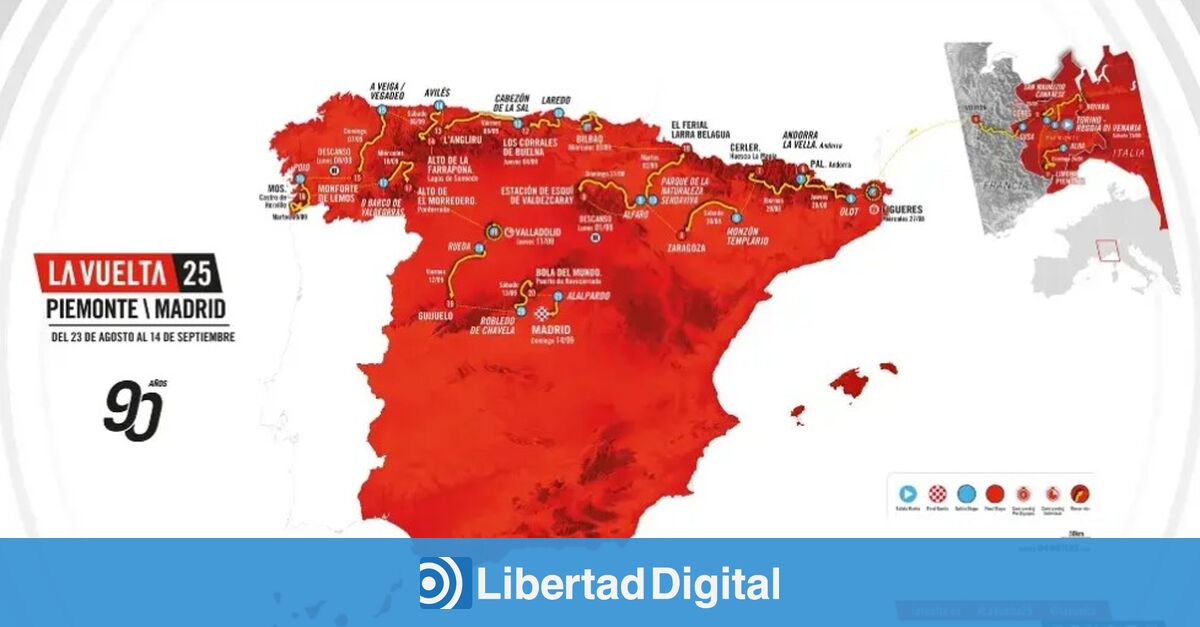 La Vuelta a España desvela su recorrido: cuatro países, diez finales en alto y la dureza del Angliru y la Bola del Mundo