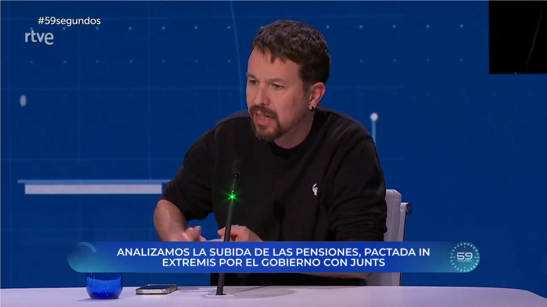 Pablo Iglesias llama "ultraderechistas" a los que alertan de la insostenibilidad de las pensiones