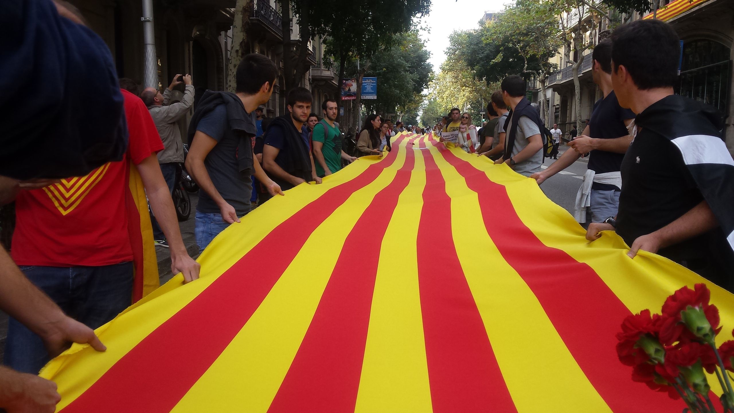 El Parlament instalará una bandera catalana de 54 metros cuadrados en un mástil de 25 metros de altura