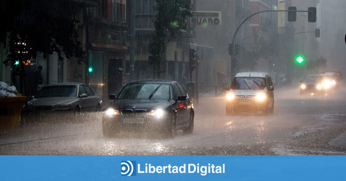 AEMET activa avisos por tormentas con granizo y viento en Aragón, Cataluña, Valencia, Murcia y Baleares