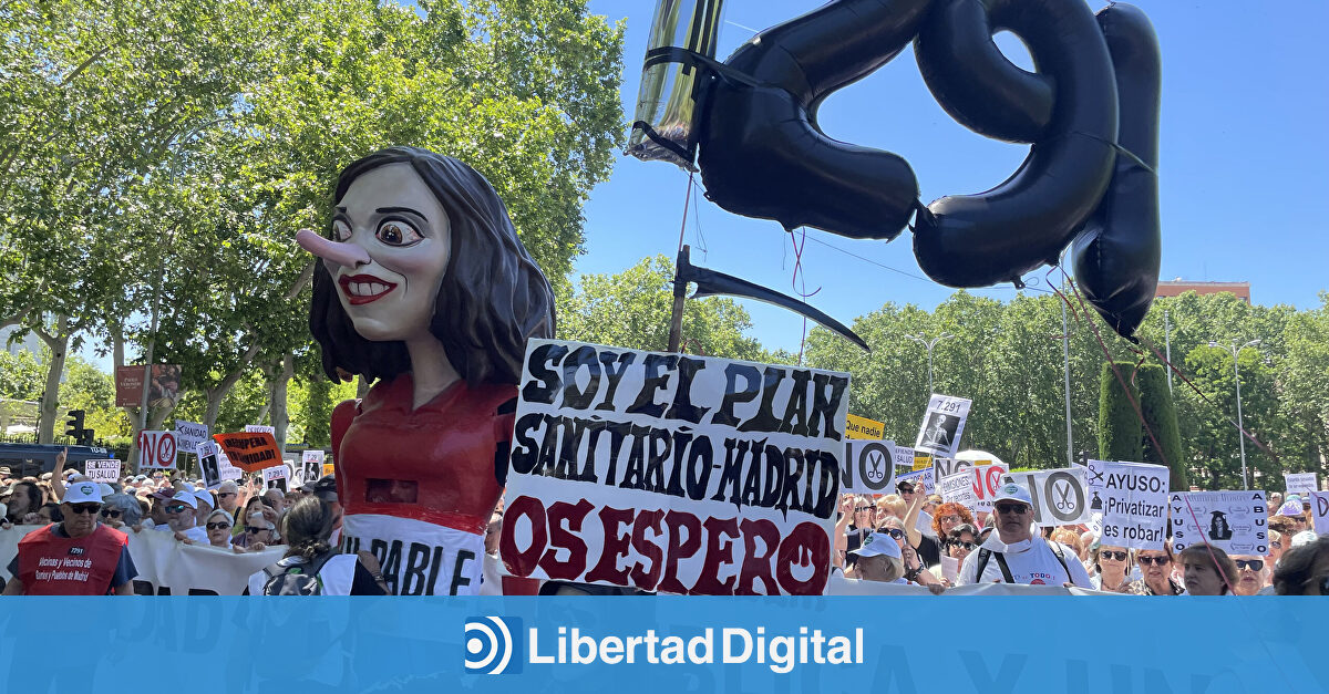La izquierda madrileña se moviliza en un linchamiento público a Ayuso por la Sanidad
