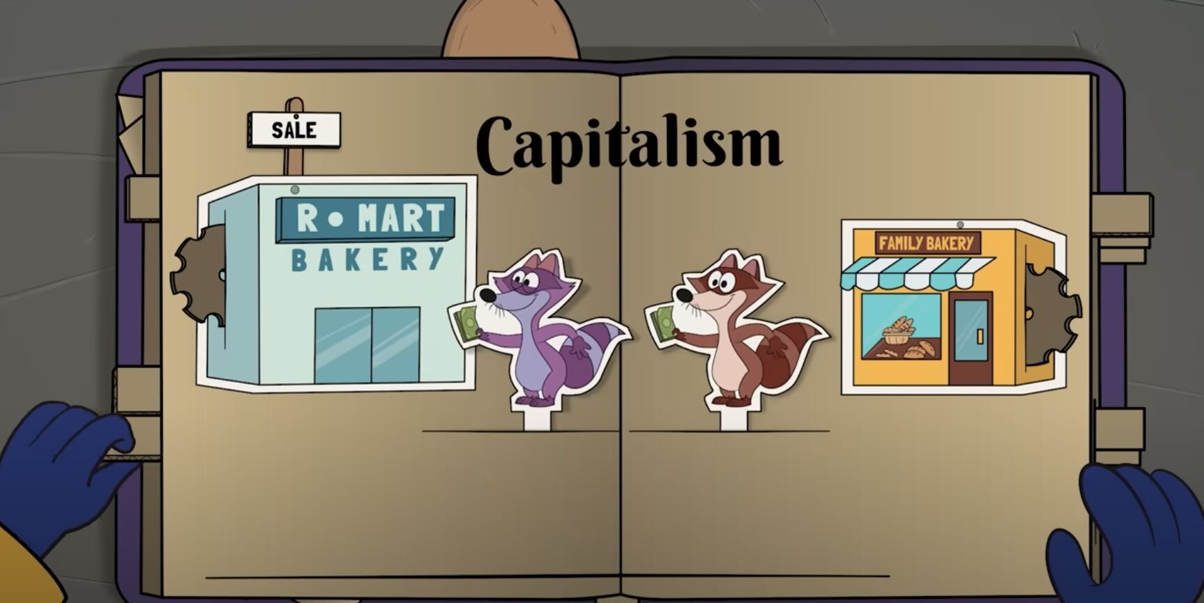 Milei emite dibujos animados procapitalismo en la televisión pública