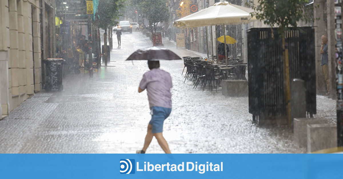 Una dana pone diez comunidades en alerta por riesgo de tormentas con granizo y rachas muy fuertes de viento
