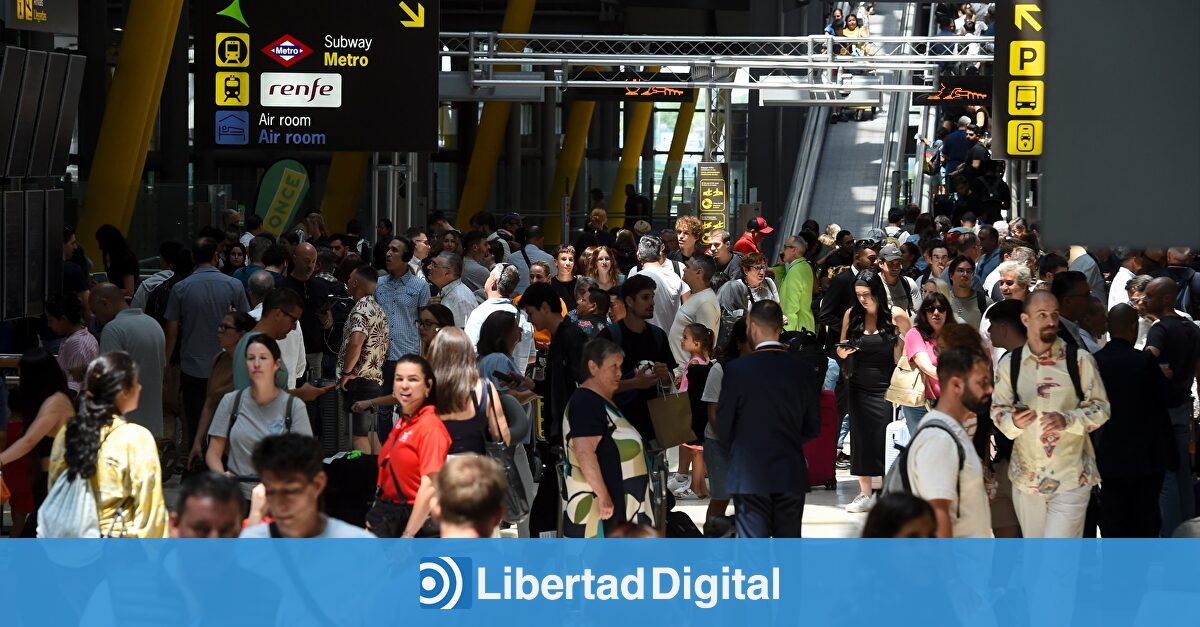 Vuelve el caos a Barajas por la huelga de trabajadores de controles de seguridad de Aena