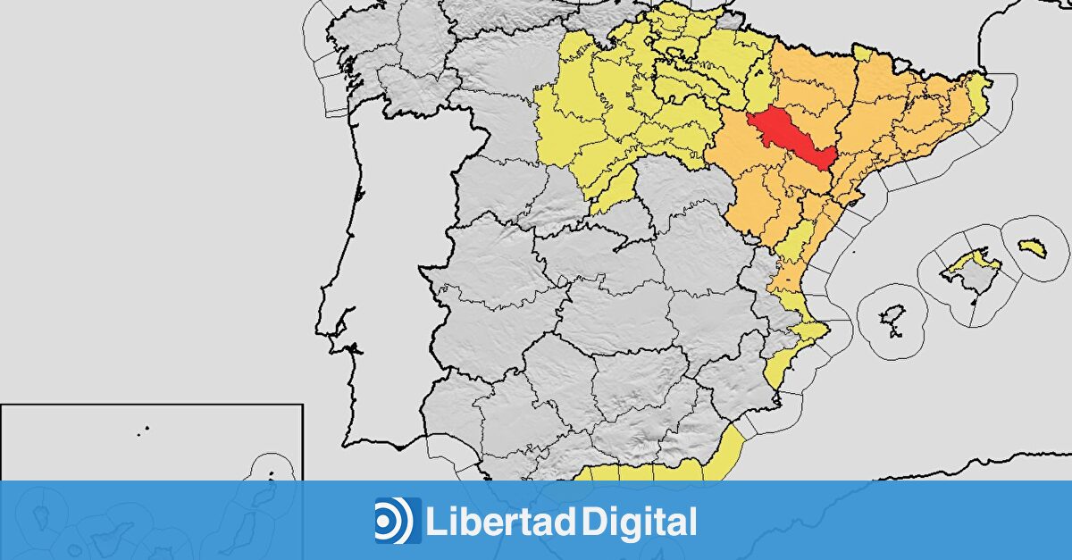 El temporal se ceba con Aragón: Tarazona inundada, nivel rojo activado y la DANA sigue su avance hacia el este