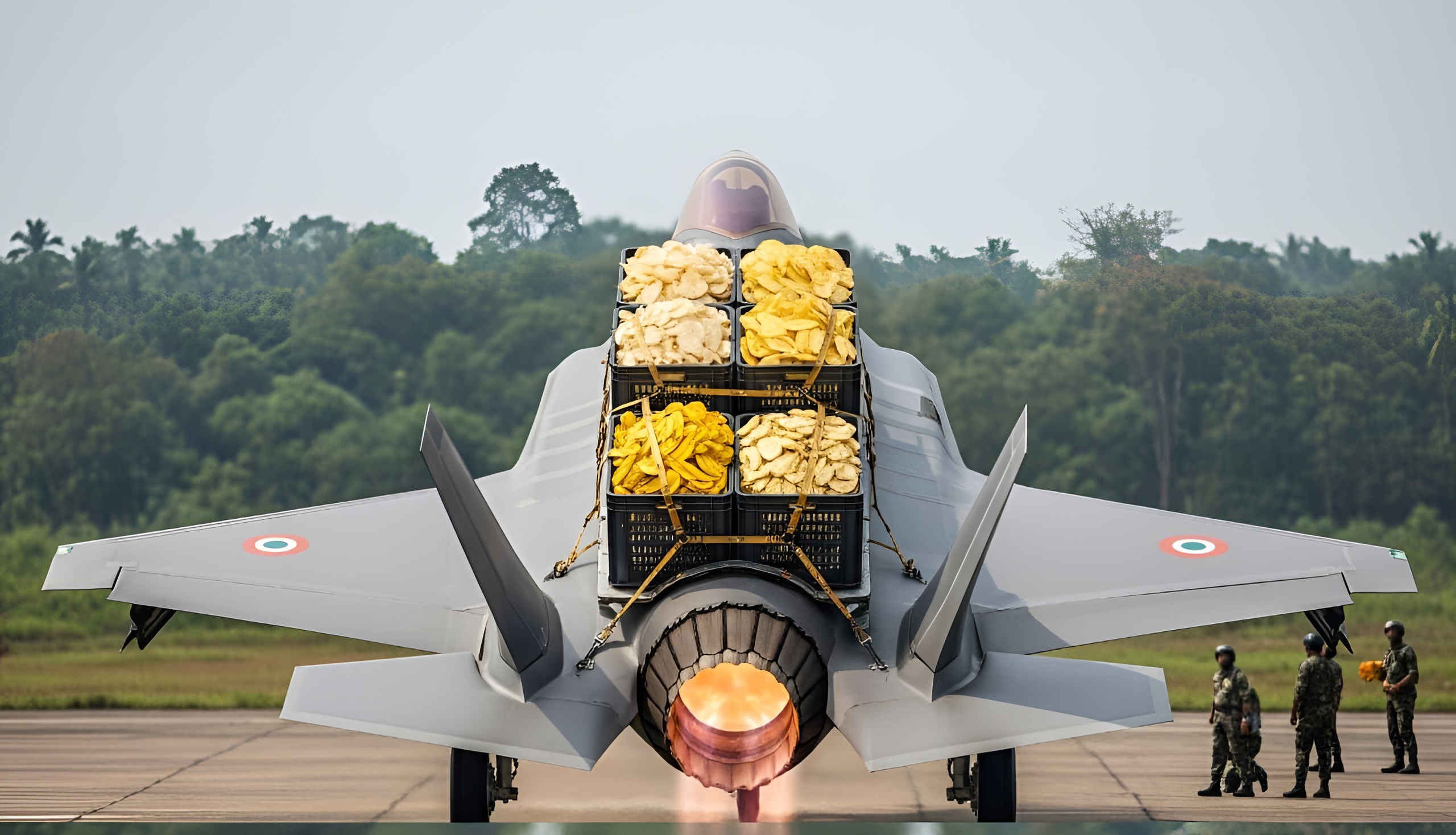 El F-35 varado en India convertido en un meme por fin despega tras más de un mes en Kerala