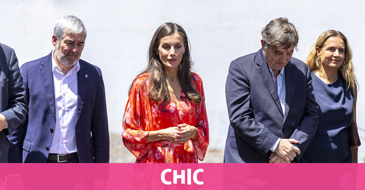 La reina Letizia cierra su agenda institucional con un favorecedor vestido de firma española