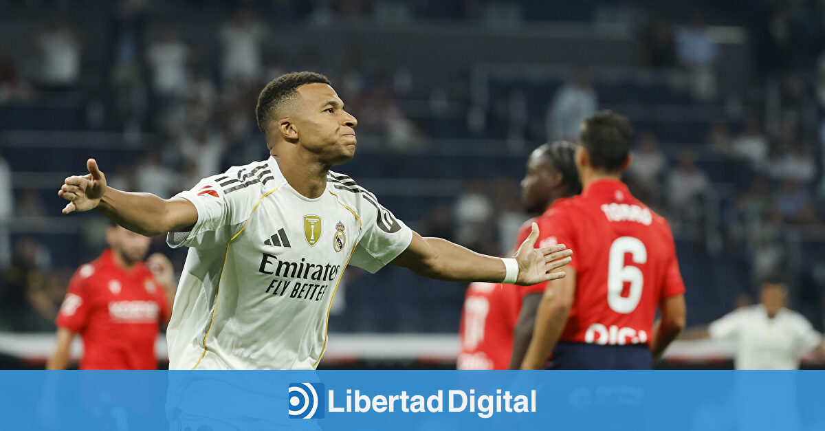 Mbappé salva el estreno del Real Madrid en Liga ante Osasuna (1-0)