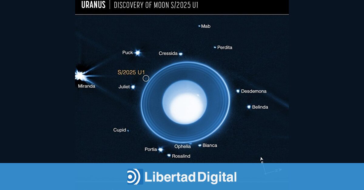 Descubren una luna diminuta en Urano oculta desde hace 40 años
