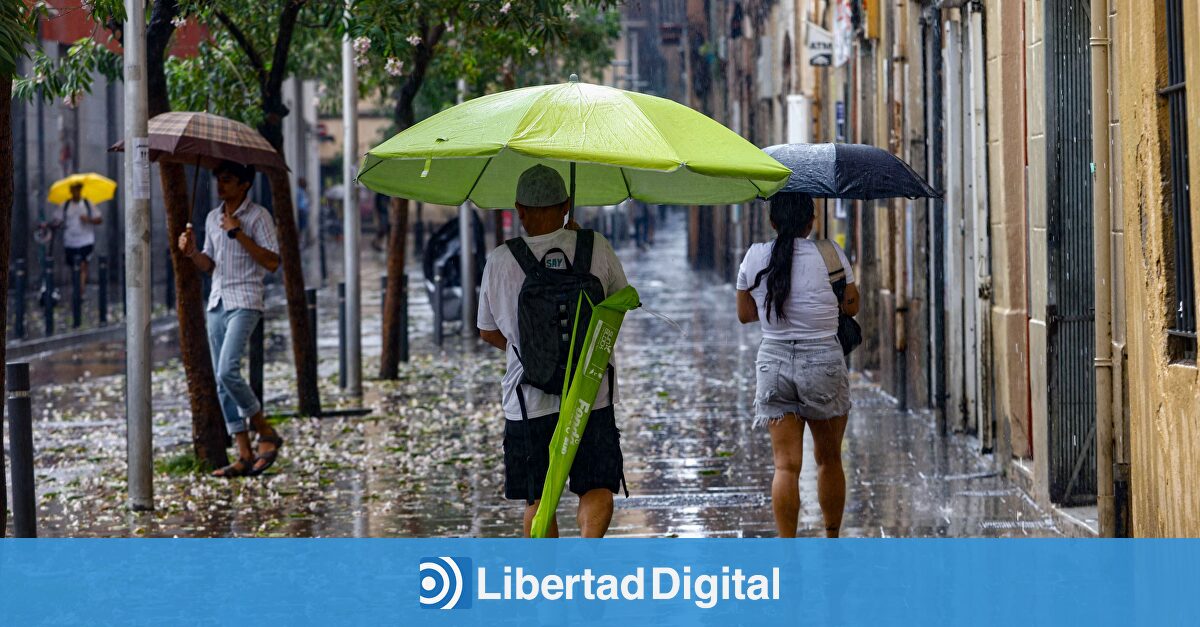 España dividida por el tiempo: lluvias intensas en el norte, calor de verano en el sur