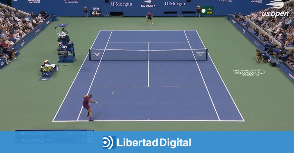Paliza de Carlos Alcaraz en el US Open y lección magistral de dejadas