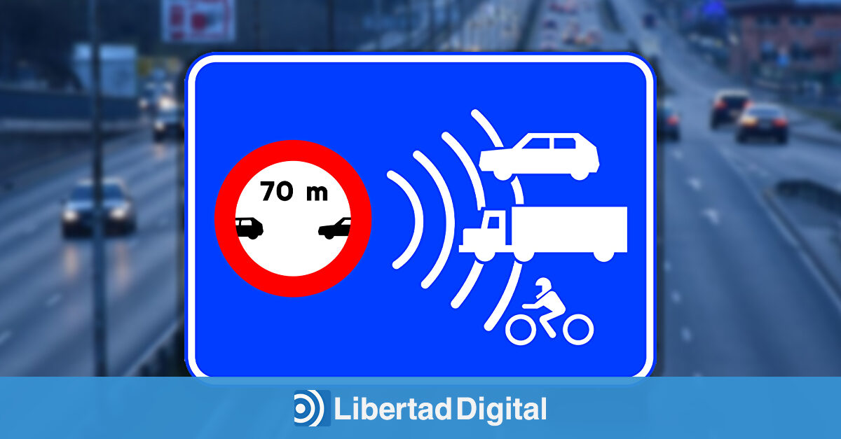 Nueva señal en carretera: qué significa el aviso de control de distancia entre vehículos