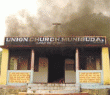 Iglesia ardiendo en Orissa