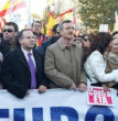Alcaraz y Ortega Lara, en la manifestacin del da 24.