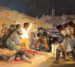 Goya: LOS FUSILAMIENTOS DEL 2 DE MAYO (detalle).