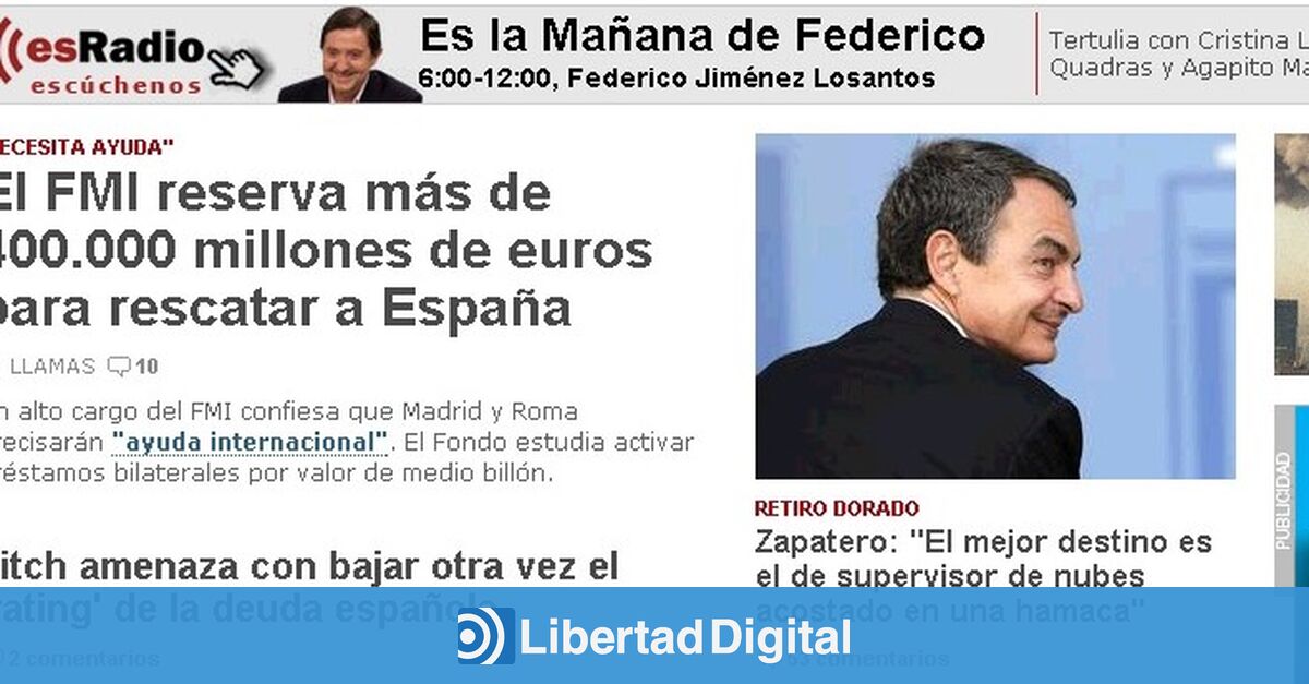 Beneficiario Belicoso Ruina Zapatero quiere ser “supervisor de nubes” - Libertad Digital