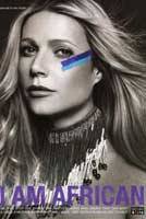 El cartel de la campaña 'I Am African' que protagoniza Gwyneth Paltrow