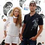 Enrique Iglesias y Paulina Rubio