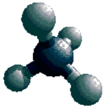 Molécula de metano