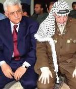 Abú Mazen (Mahmud Abbás) y Yaser Arafat.