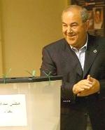 El primer ministro iraquí, Iyad Alaui, el día de la histórica jornada electoral.