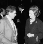 Arthur Seldon y Margaret Thatcher.