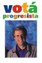 Cartel electoral del presidente uruguayo, Tabaré Vázquez.