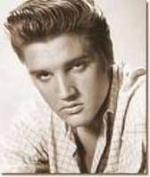 Retrato de Elvis Presley en su juventud