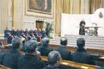 Imagen del encuentro de Benedicto XVI con los sacerdotes de Roma