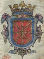El escudo de Navarra, en la CRÓNICA DE LOS REYES DE NAVARRA.