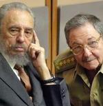 Los hermanos Fidel y Raúl Castro