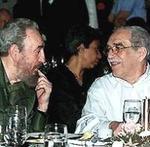 El dictador de Cuba, Fidel Castro, y el escritor Gabriel García Márquez.