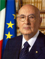 El presidente de la República italiana Giorgio Napolitano