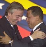 Néstor Kirchner y Hugo Chávez.