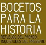 Detalle de la portada de BOCETOS PARA LA HISTORIA.