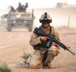 Uno de los numerosos marines presentes en Irak.